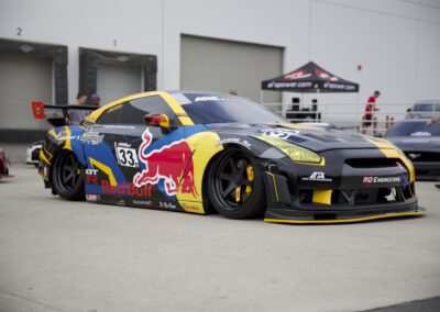 Redbull sponsored Toyota Supra racecar at aFe Power's Cars and Coffee event