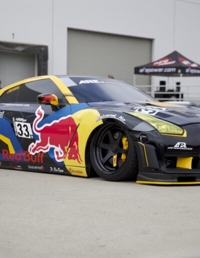 Redbull sponsored Toyota Supra racecar at aFe Power's Cars and Coffee event