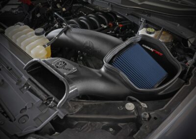 aFe Magnum Force Cold Air Intake with aFe Pro 5R Filter installed on 2022 Ford F-150