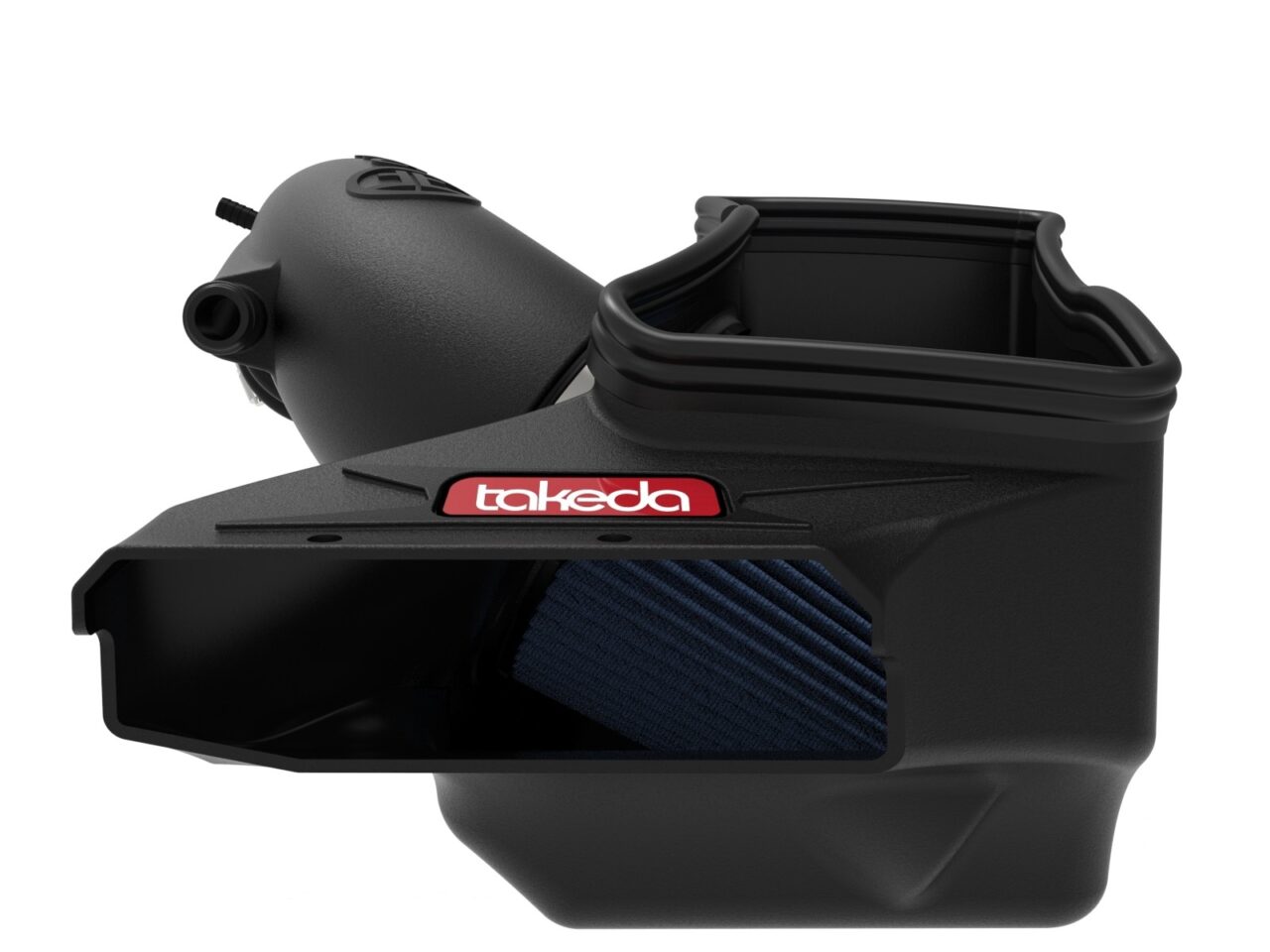 Takeda aFe aftermarket Intake with air coming in front behind front grille