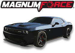Black Challenger Hellcat with Magnum force logo