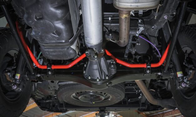 Red 3rd Gen Tundra Rear Sway Bar