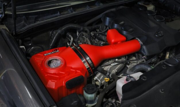 Red MOMENTUM Intake — 4Runner, FJ Cruiser, LC J150