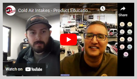 Webinar: Cold Air Intakes