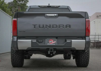 Grey Toyota Tundra with Aftermarket exhaust