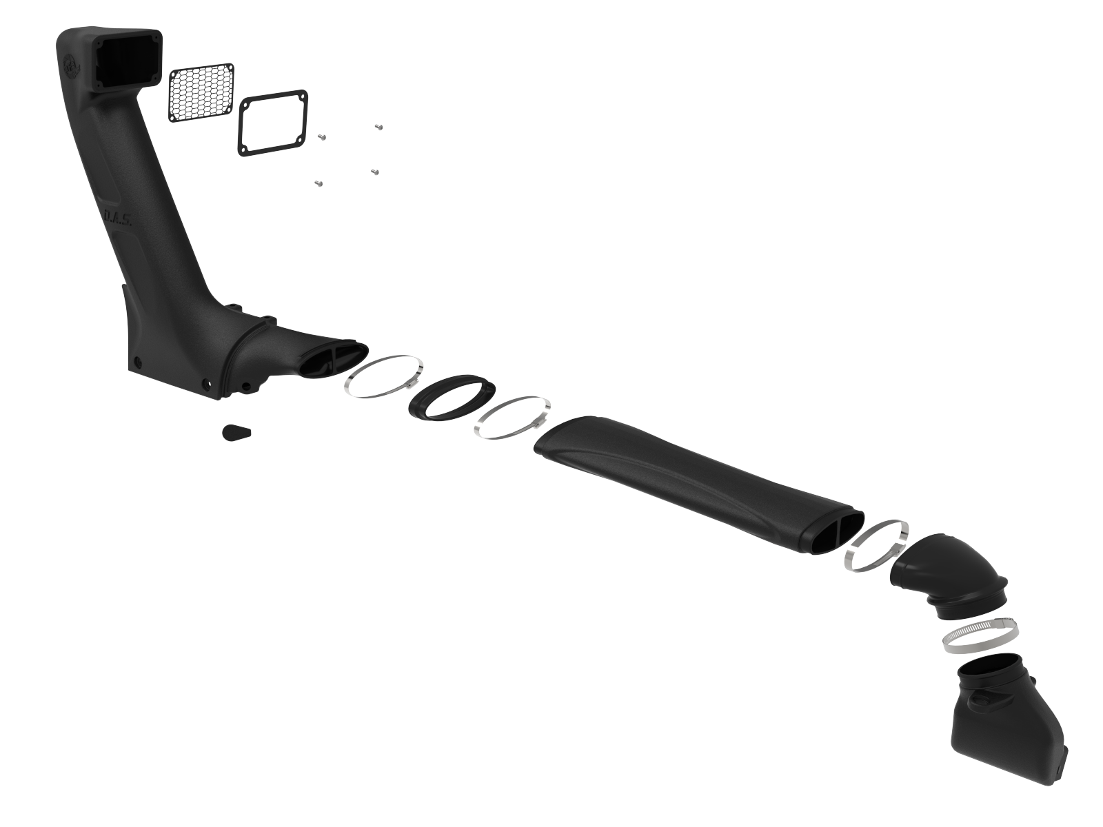 Dynamic Air Scoop (D.A.S.) Snorkel Jeep Wrangler (JL)/Gladiator (JT) 18-25 L4/V6