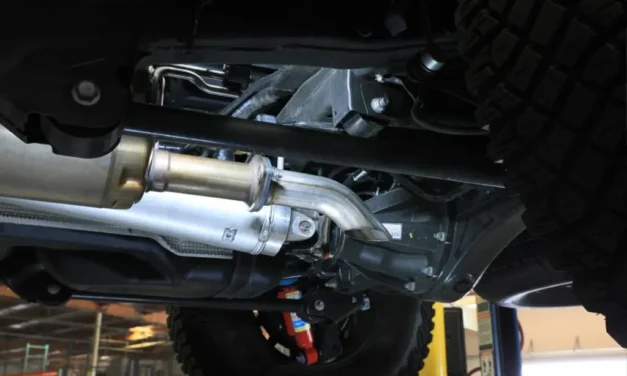 ROCK BASHER Axle-Back Exhaust with Hi-Tuck Tip for Toyota Tacoma 24-25 L4-2.4L (t)