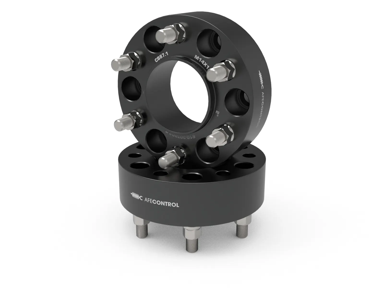 1 set of black aluminum aFe 2" Wheel spacers for various Ford F-150 and Raptor trucks