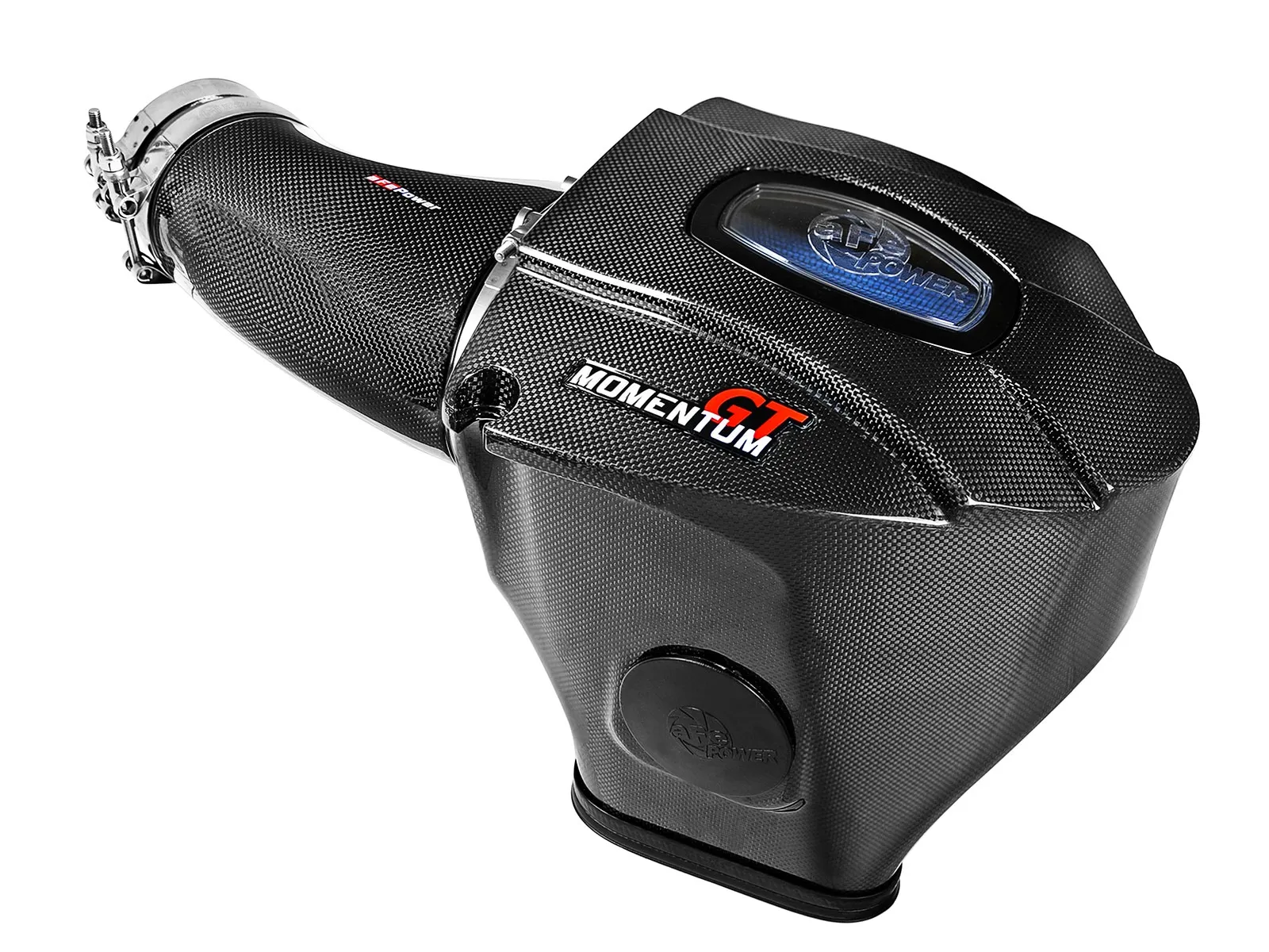 Carbon Fiber Momentum Cold Air Intake for Dodge Challenger/Charger 392 6.4L on white background
