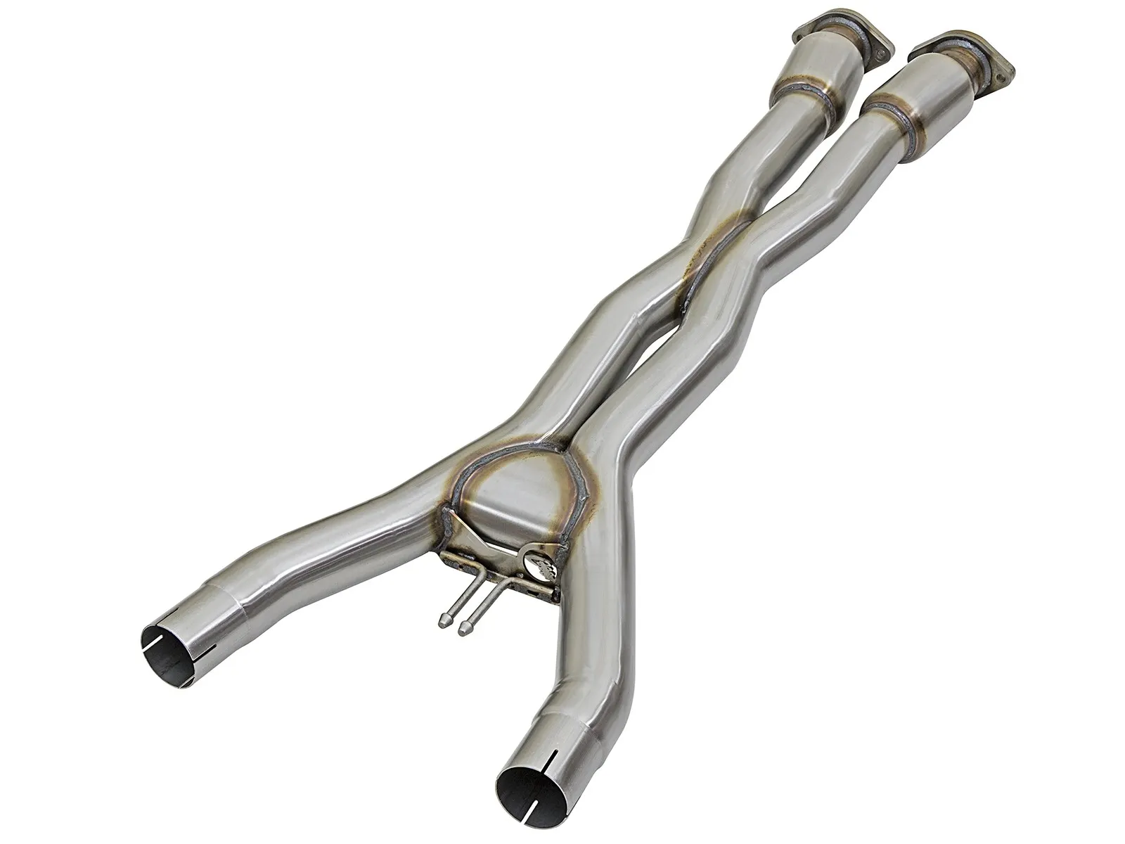 Corvette C7 304 Stainless Steel X-Pipe on white background