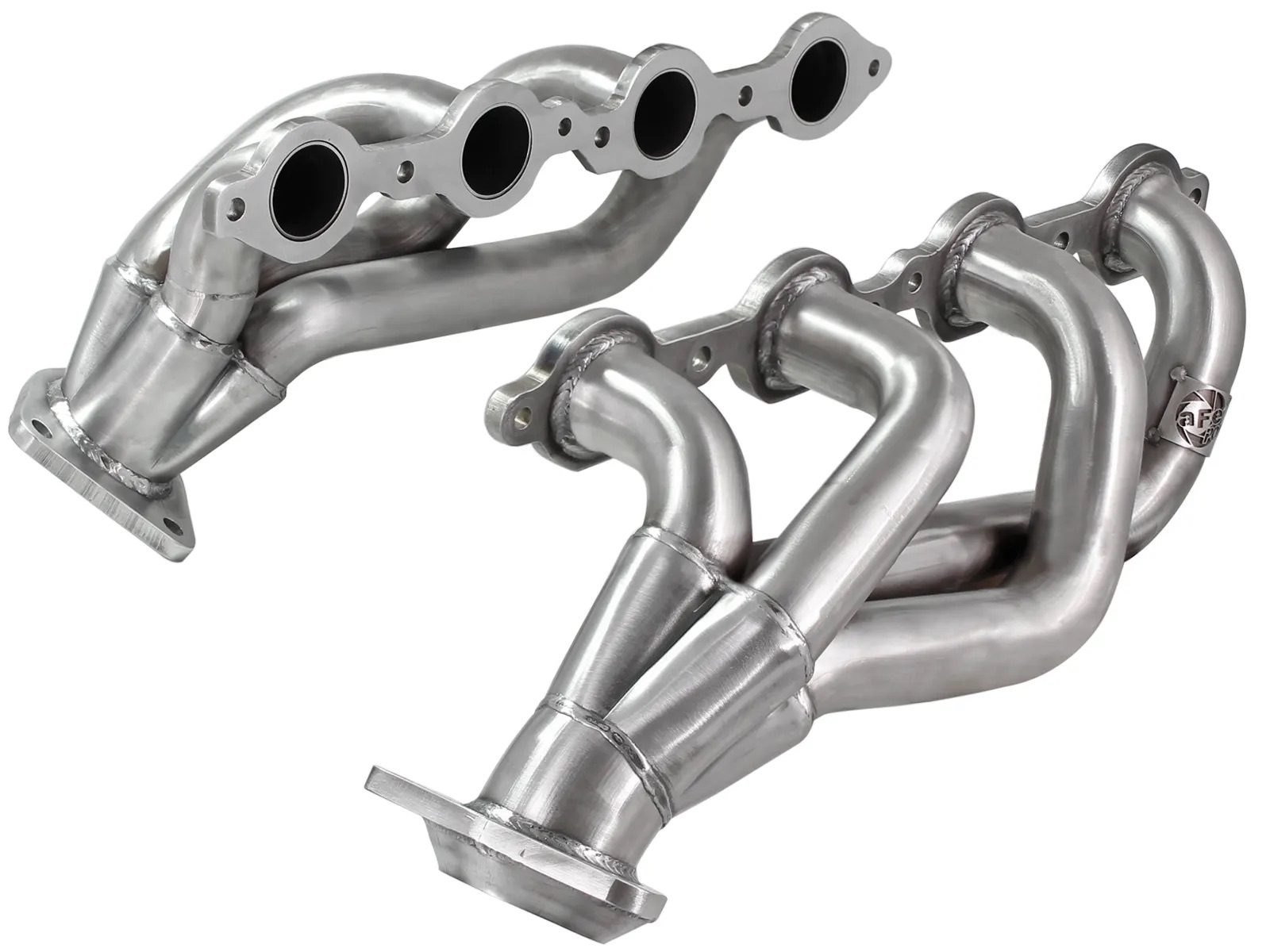 Twisted Steel Exhaust Headers for GMC Sierra 1500 and Chevy Silverado 1500 on white background