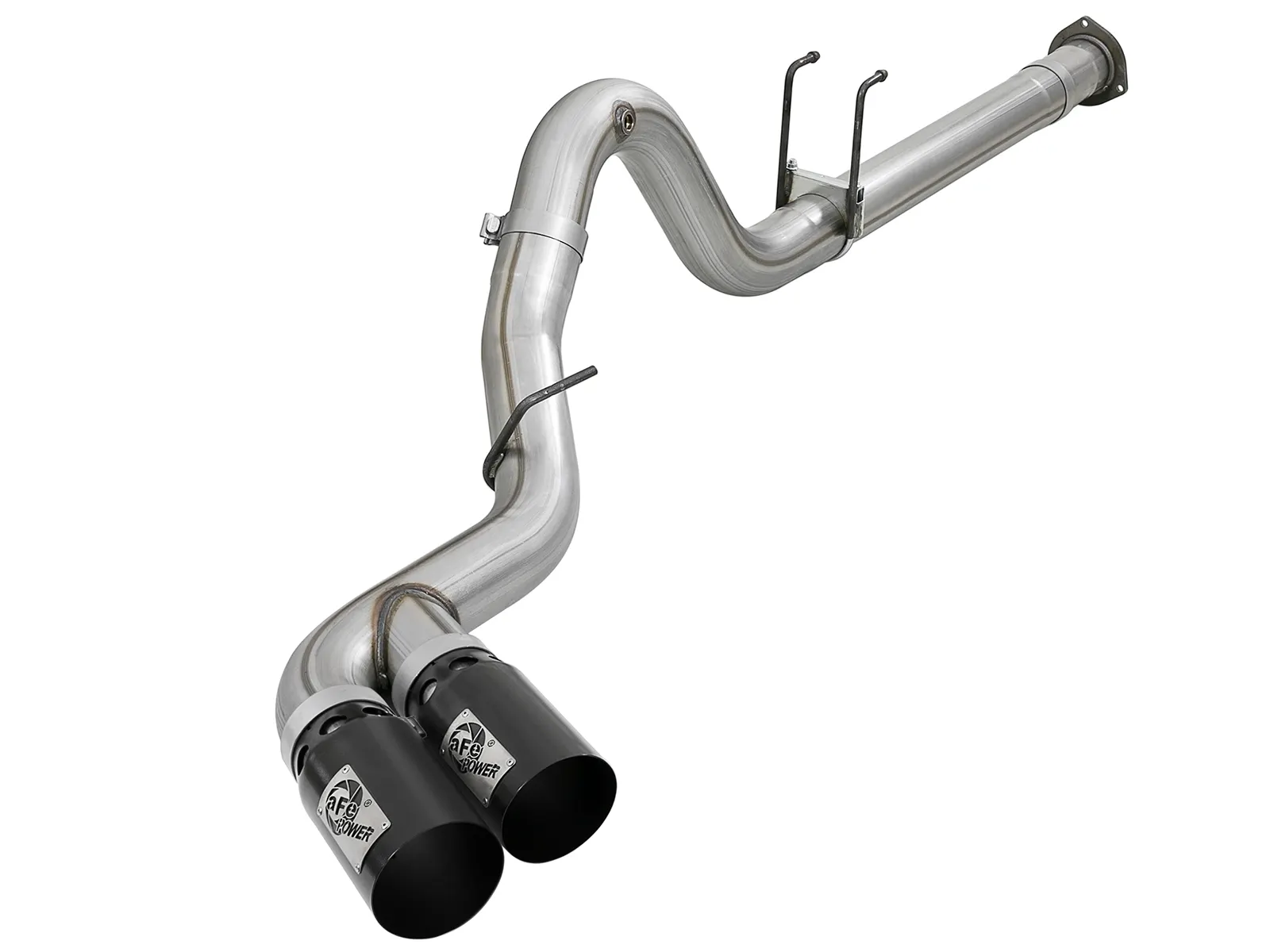aFe DPF back exhaust with big tips for 6.7 Powerstroke