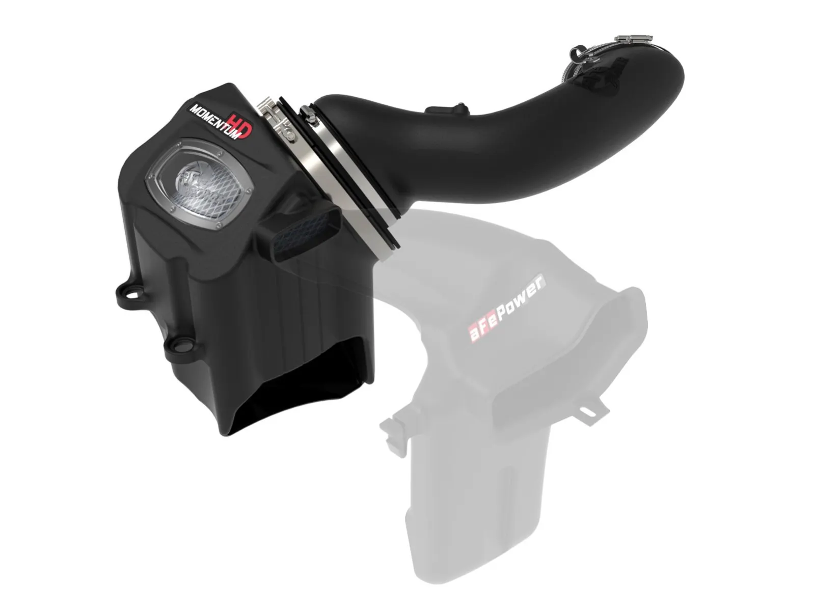 aFe Momentum HD cold air intake with optional snorkel air scoop add on for 2017-2019 6.7 Powerstroke