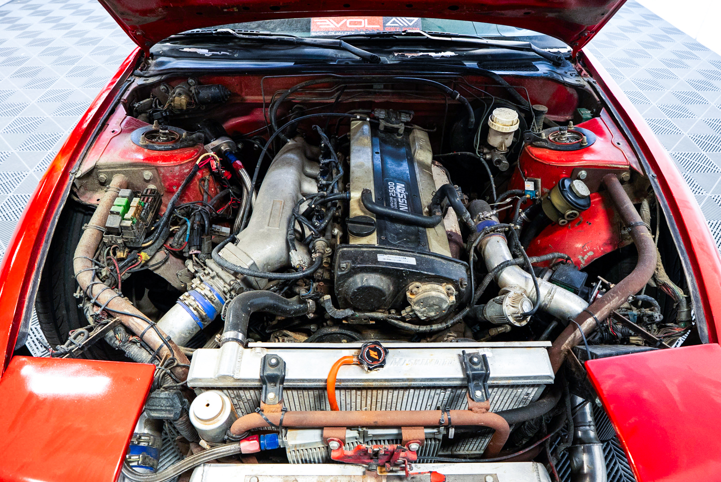 Nissan 240SX Engine Bay RB25
