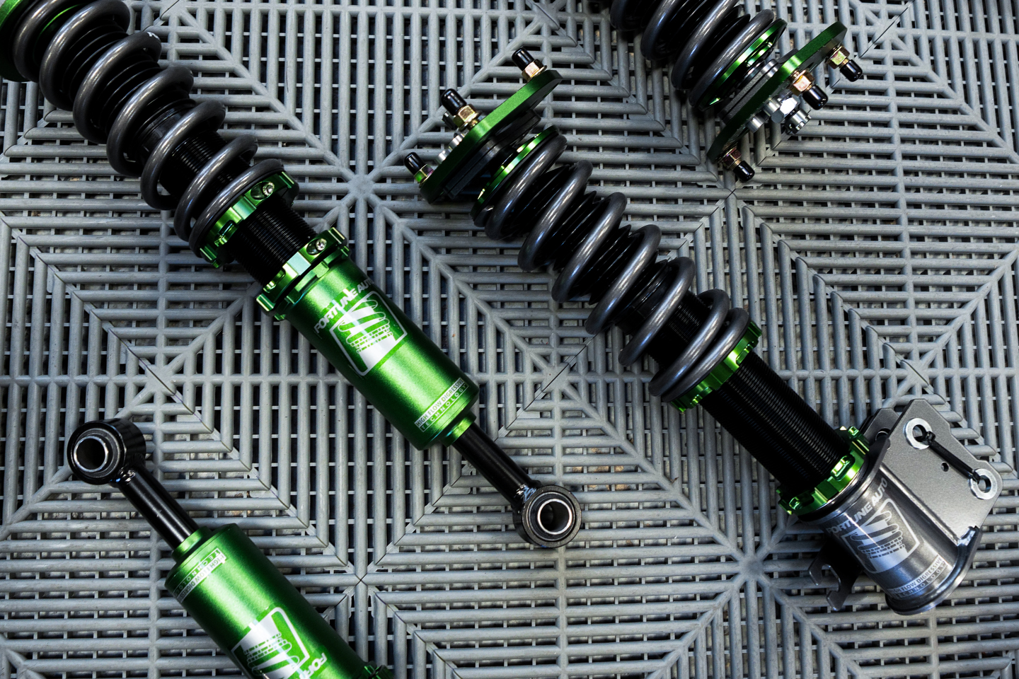 Green Black Fortune Auto Shocks Suspension for Nissan S13 240sx Drift Car