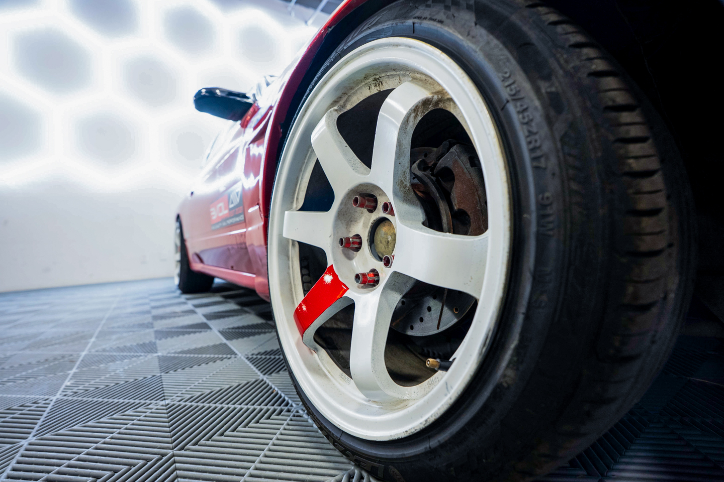 Nissan 240sx Drift Car wheels tires before