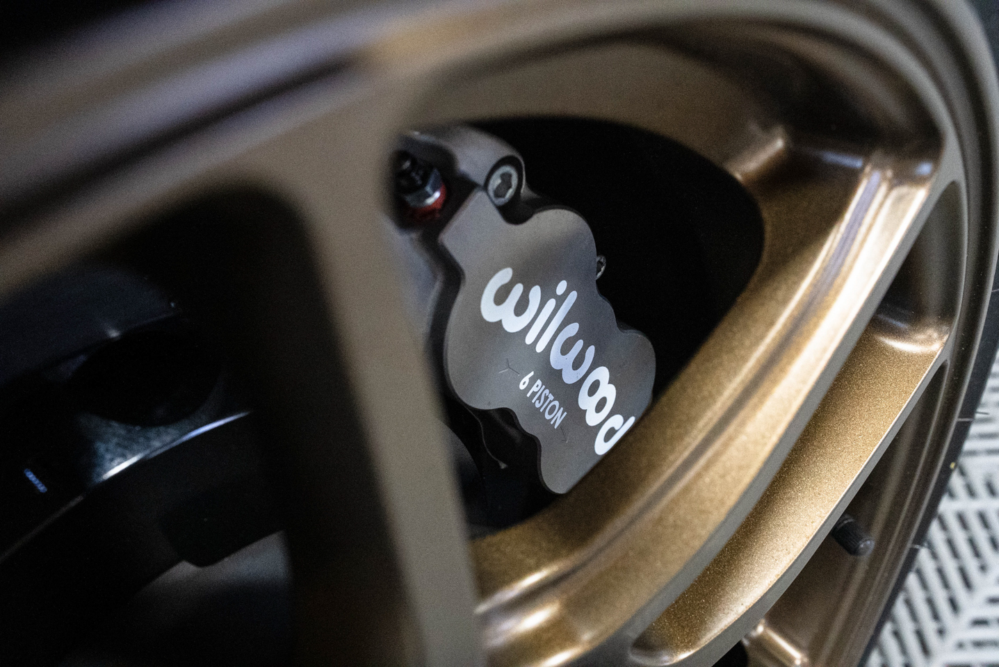 Wilwood brakes and Konig wheels on Nissan 240SX drift car