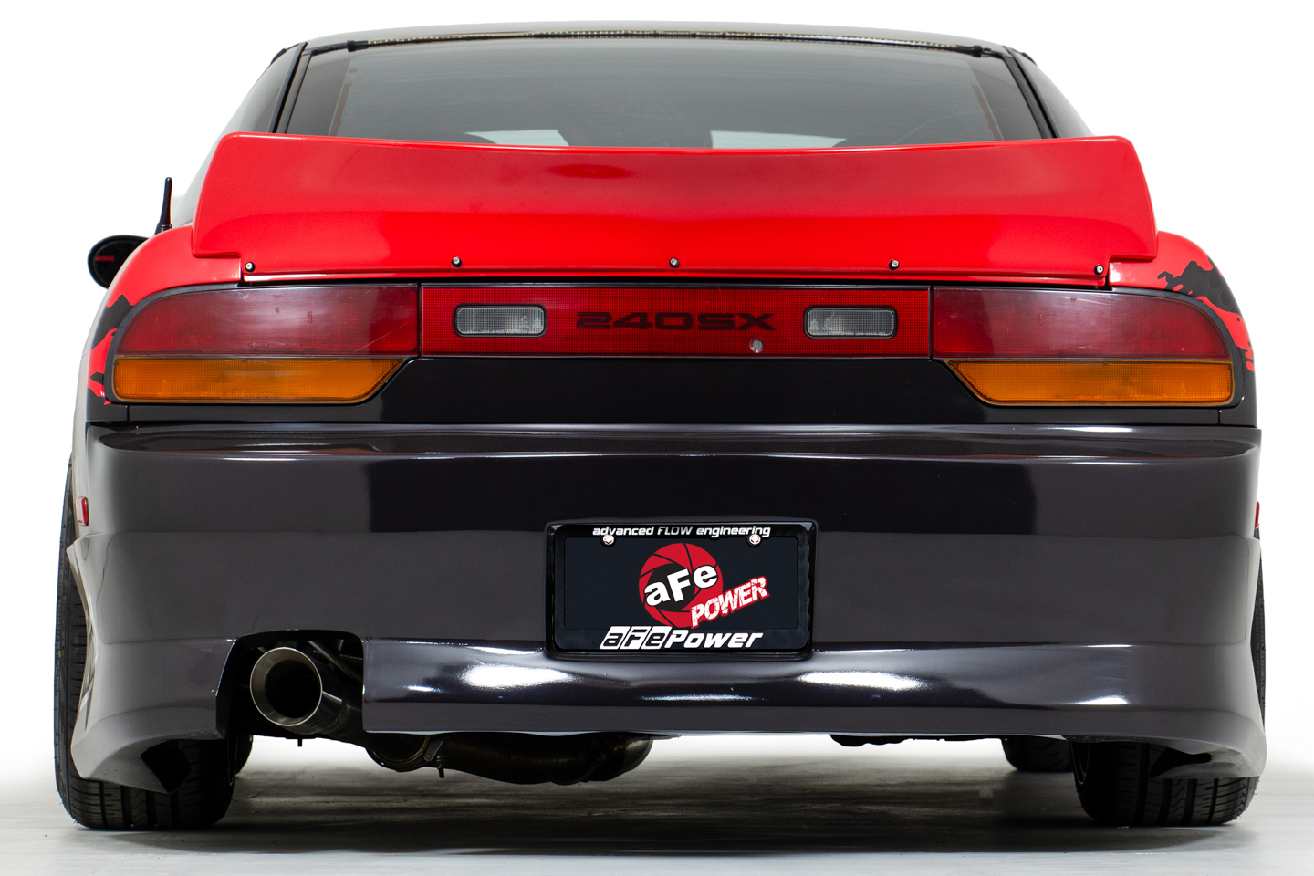 Rear of Nissan S13 drift car