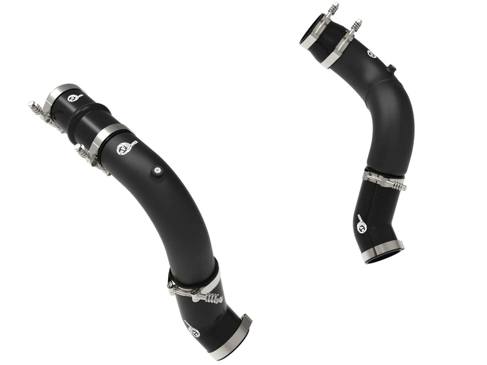 46-20814-b_1-Charge-Pipes-RAM-Diesel-Trucks-25-26-L6-6.7L BladeRunner Aluminum Hot and Cold Charge Pipe Kit Black