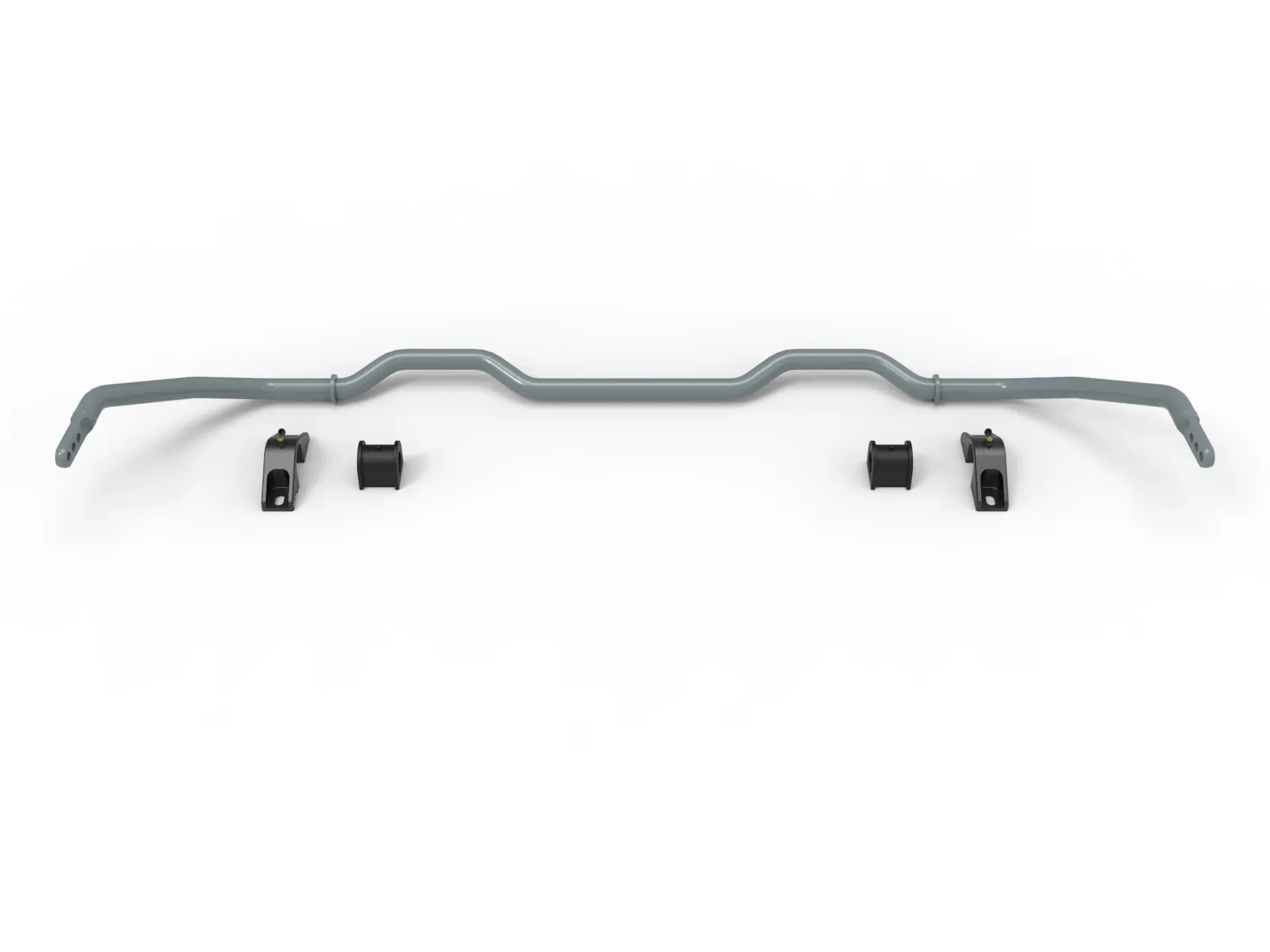 440-901001rg_5-Rear-Sway-Bar-Tesla Model 3 Grey front and rear aftermarket aFe sway bars and bushings for Tesla 3 Electric Car on white background